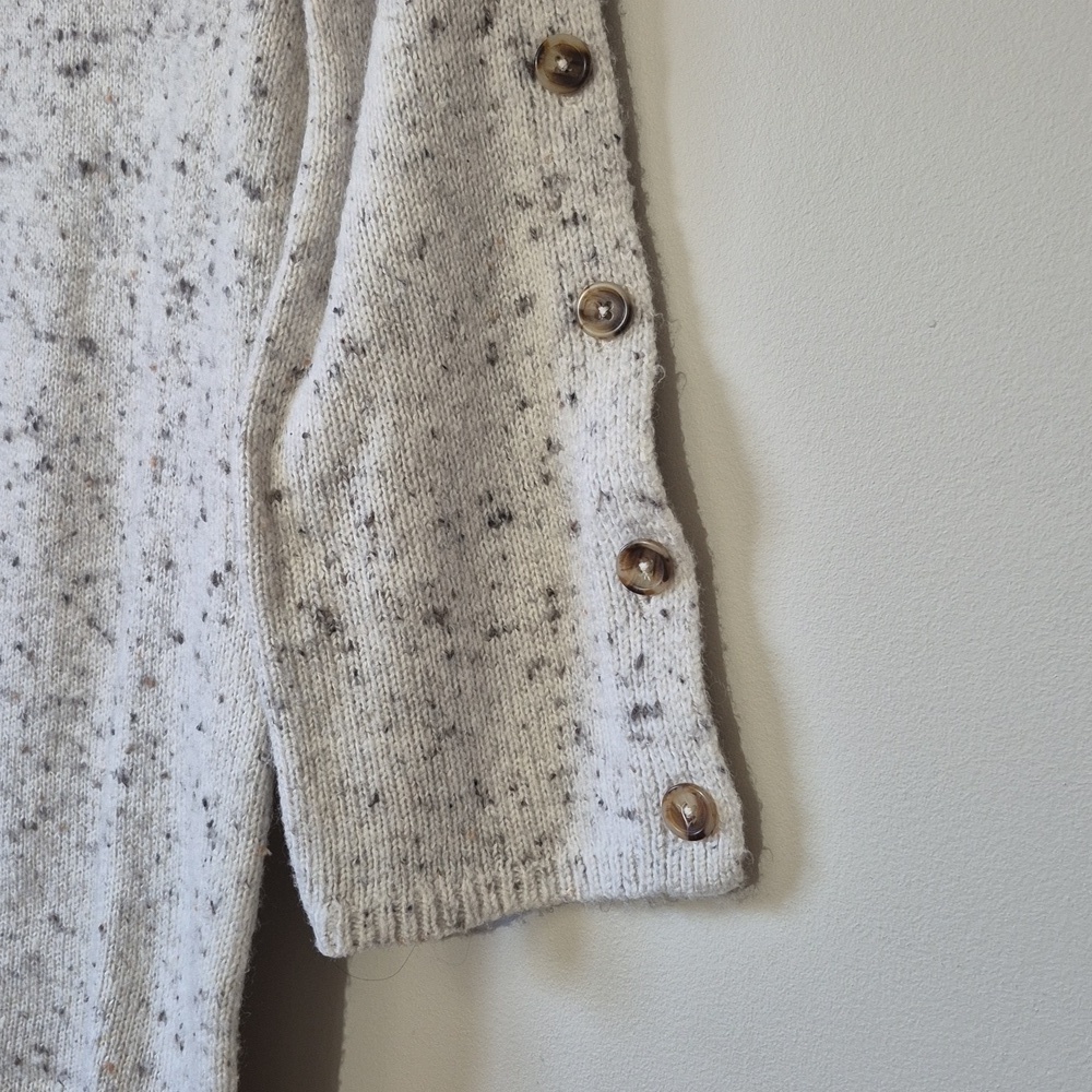 Madewell Donegal Button Sleeve Sweater Dress Long Sleeve Chic Knit Size XS - Picture 6 of 15
